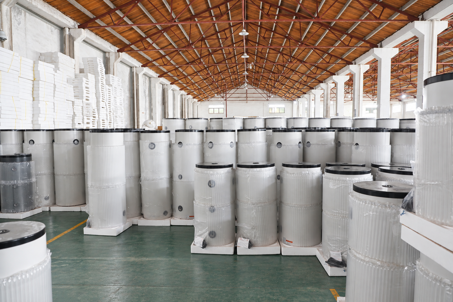 Finished tank storage